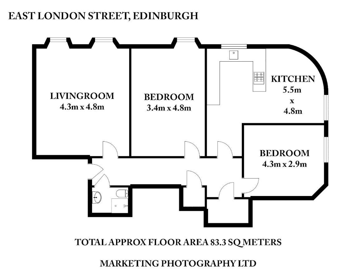 The East London Street Residence Edinburg Exteriör bild